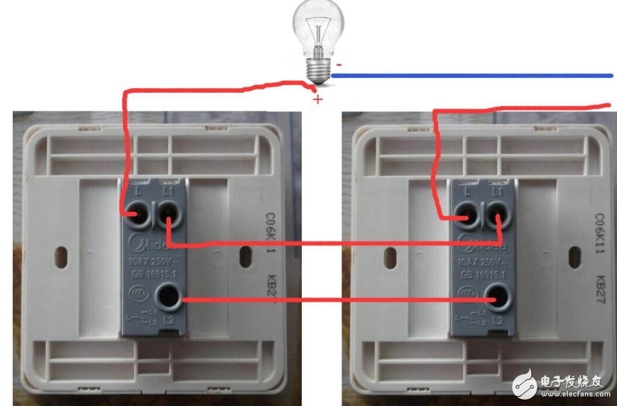 雙控開(kāi)關(guān)結(jié)構(gòu)及原理