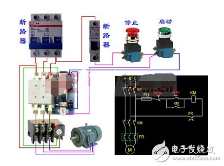 中間繼電器的組成結(jié)構(gòu)及實物接線圖