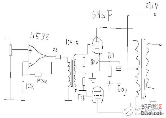 推挽電路圖全集（6n5、6N16B、6N11+6N5、6T1+6N15等推挽電路）