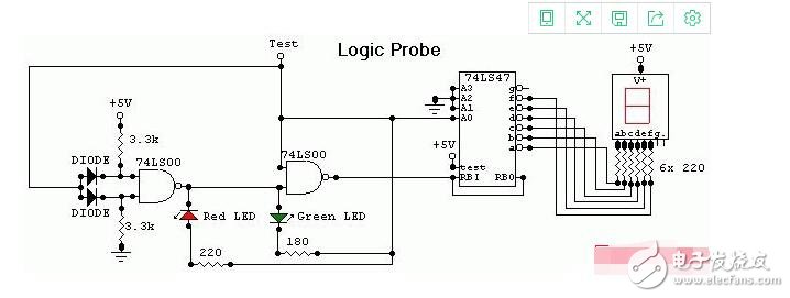 74ls00的引腳圖及應(yīng)用電路