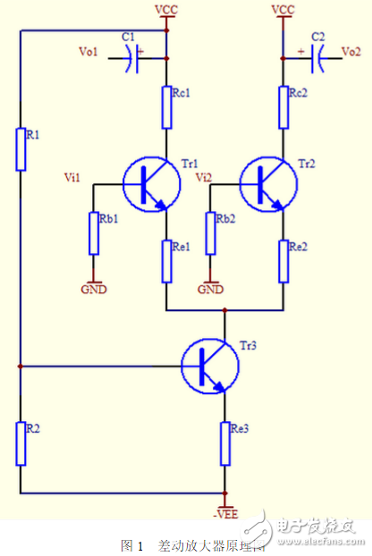 2sc1815三極管差動放大器