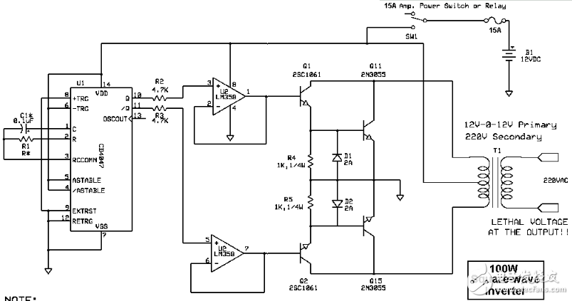 cd4047應(yīng)用電路圖解（信號(hào)控制電路圖、逆變器電路圖）