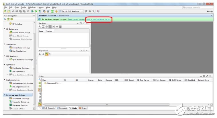 IBERT IP及運(yùn)行工程生成配置文件與GTX管腳的驗證