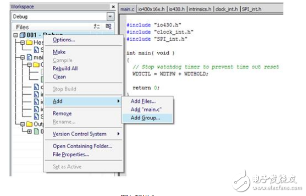 msp430如何選擇頭文件？怎么添加？