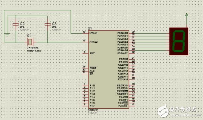 51單片機(jī)0-9循環(huán)顯示