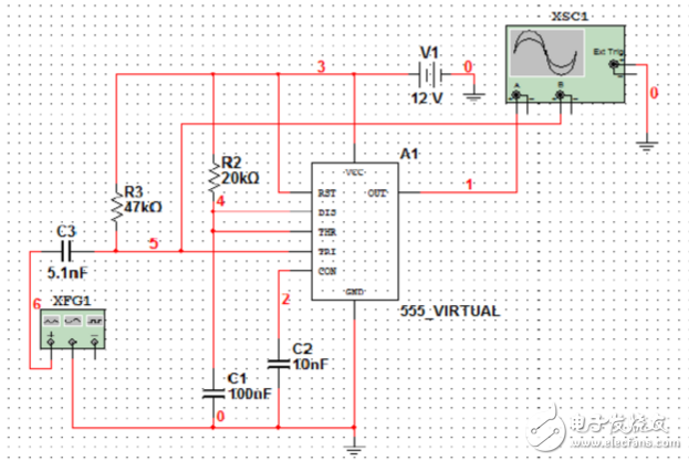 占空比可調方波發(fā)生器電路及其原理分析