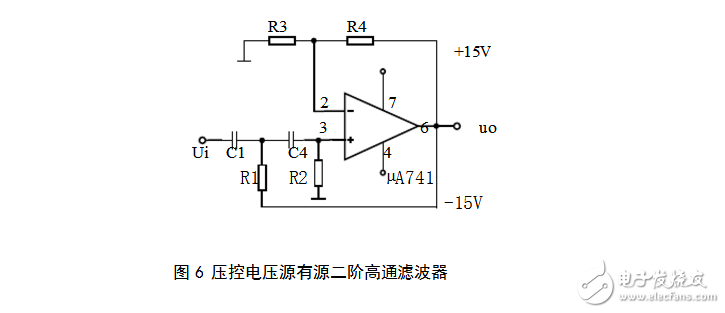 RC有源濾波器的設計