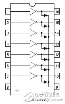 mc1413引腳圖及功能_mc1413內(nèi)部電路圖