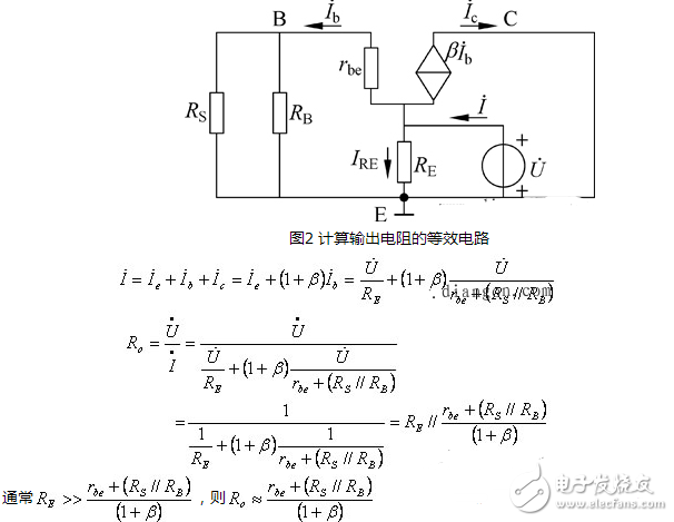 共集放大電路輸出電阻的計(jì)算方法