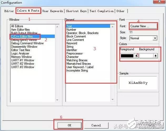  原創(chuàng)｜keil中更改代碼字體/顏色，設置自己酷炫編程界面