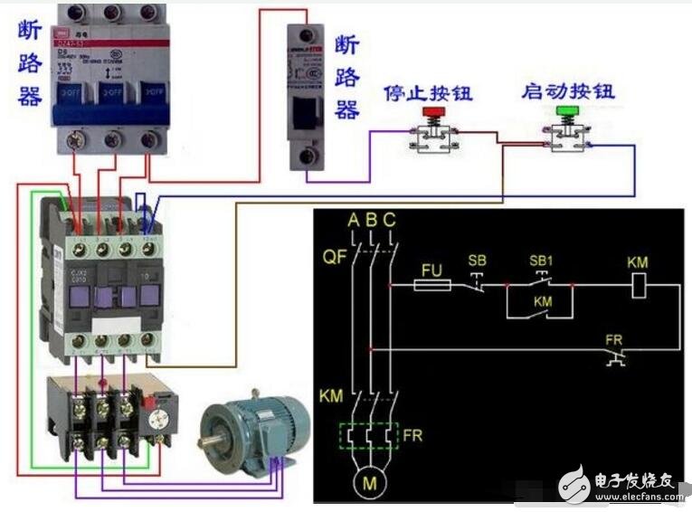 熱過(guò)載繼電器配合接觸器怎么接線