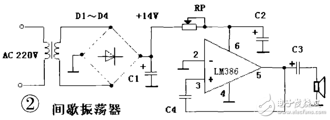 LM386應(yīng)用電路之振蕩器電路