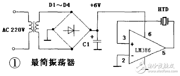 LM386應(yīng)用電路之振蕩器電路