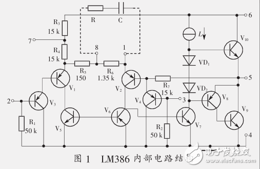 LM386應用電路之小功率主動聲吶發(fā)射及接收電路