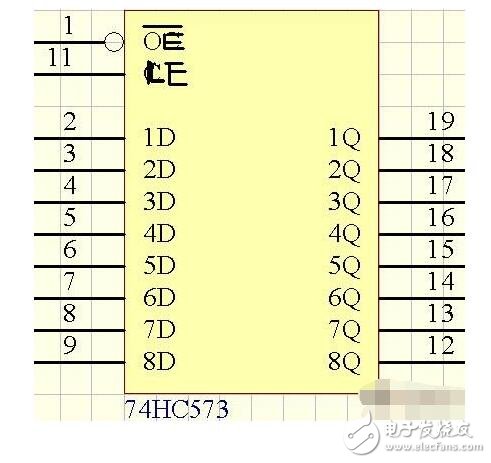 74hc573驅動8位數(shù)碼管