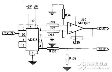 多點(diǎn)熱電偶精密測(cè)試電路_基于CD4051的多點(diǎn)熱電偶轉(zhuǎn)換電路_基于ADOP07的熱電偶的放大電路
