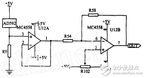 多點(diǎn)熱電偶精密測(cè)試電路_基于CD4051的多點(diǎn)熱電偶轉(zhuǎn)換電路_基于ADOP07的熱電偶的放大電路