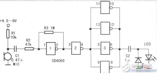 基于CD4069的放大電路設(shè)計