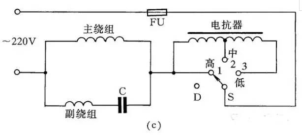 電動機、吹風機接線圖解（含單相電容、三相異步電動機、單三相吹風機）