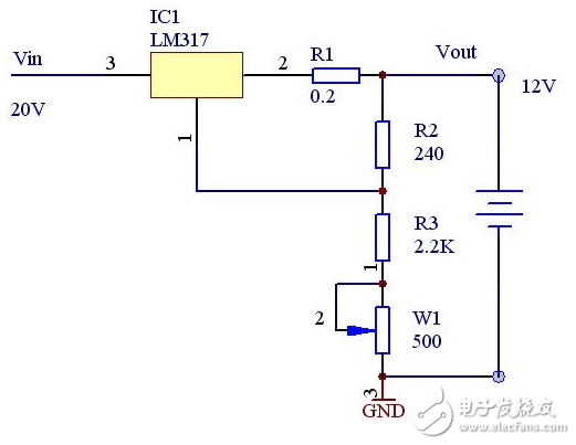 lm317應(yīng)用電路圖匯總（集成電路、擴流電路、穩(wěn)壓電路）