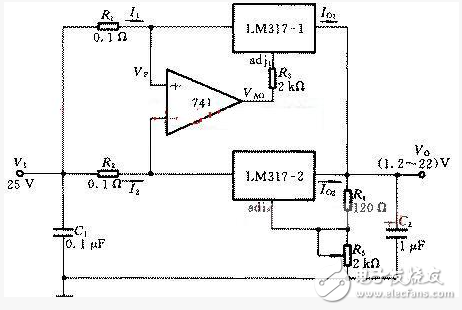 lm317應(yīng)用電路圖匯總（集成電路、擴(kuò)流電路、穩(wěn)壓電路）