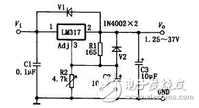 用LM317制作簡單可調(diào)穩(wěn)壓器