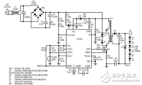 能對LED燈提供各種保護(hù)功能的LED驅(qū)動器