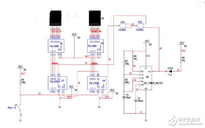 優(yōu)先編碼器74ls148引腳圖及功能介紹（工作原理,邏輯圖及應用電路）