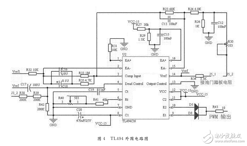 基于TL494芯片的電動(dòng)車電機(jī)控制器