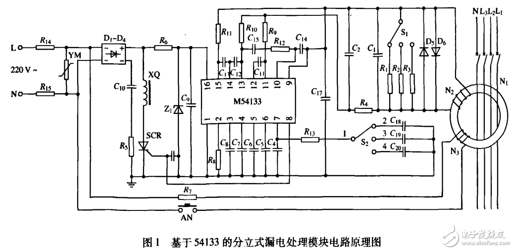基于單片機的分立式漏電斷路器漏電保護(hù)實現(xiàn)方法