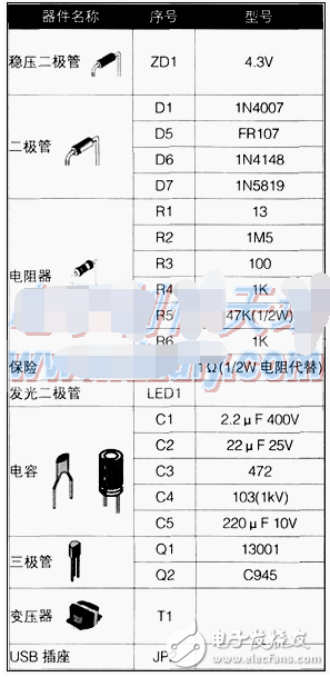 基于mc34063的USB充電電路