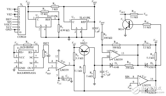 max4080典型應(yīng)用電路