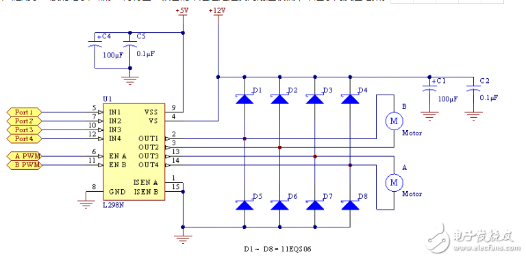 L298N中文資料匯總_L298N引腳圖及功能_工作原理_特性參數(shù)及典型驅(qū)動電路