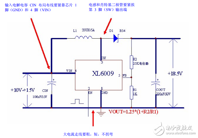 xl6009e1的設(shè)計(jì)要求