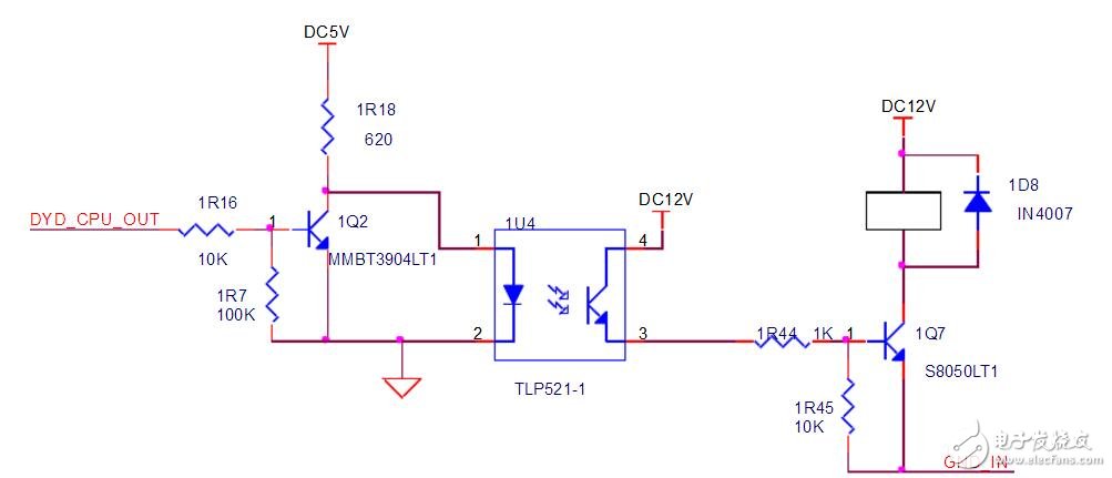 光耦驅(qū)動(dòng)繼電器電路圖大全（光電耦合器/ULN2803 /開(kāi)關(guān)電路）