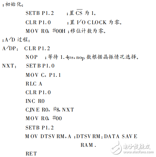 8位串行模數(shù)轉(zhuǎn)換器TLC548、TLC549的應(yīng)用