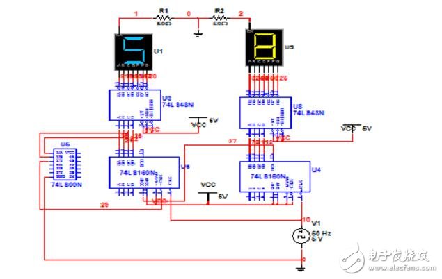 74ls160設(shè)計(jì)60進(jìn)制計(jì)數(shù)器 