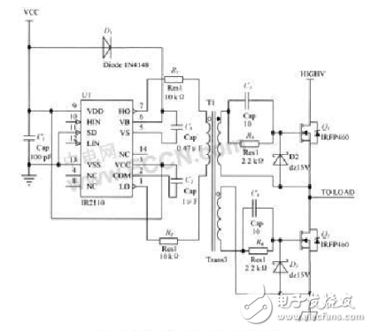 ir2110中文資料詳解_引腳圖及功能_工作原理_內(nèi)部結(jié)構(gòu)及應(yīng)用電路