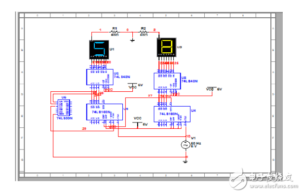 74ls90設(shè)計(jì)60進(jìn)制計(jì)數(shù)器