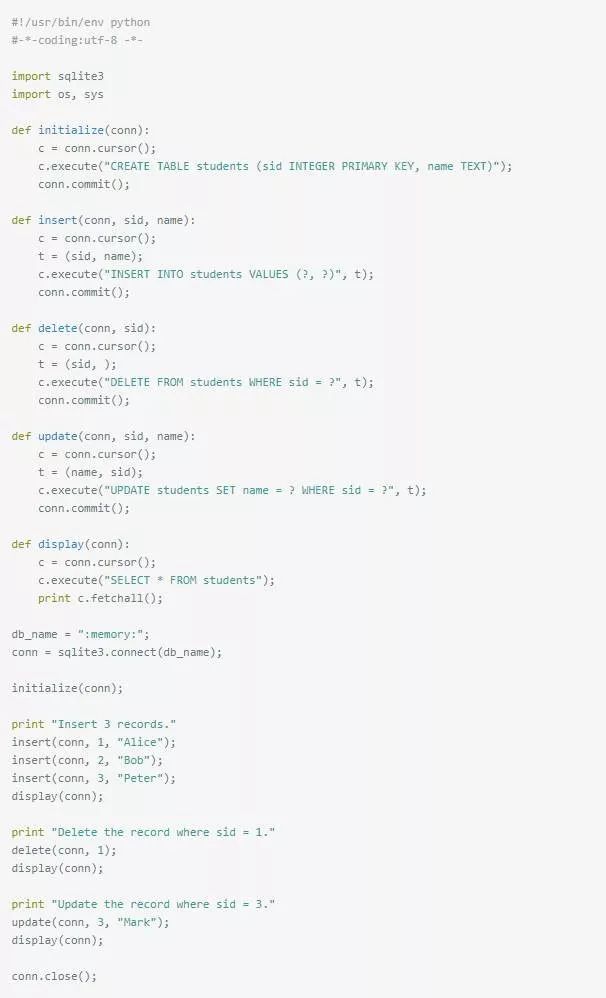 用Python操作數(shù)據(jù)庫(kù)的最詳細(xì)示例