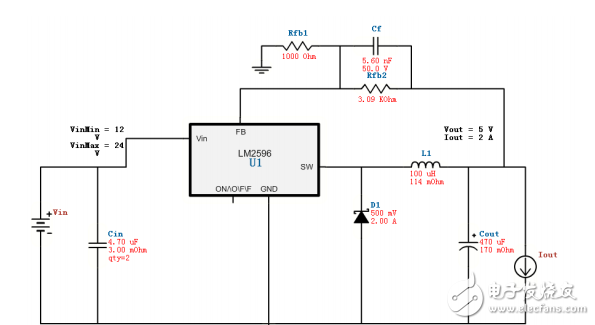 基于LM2596的儀表輔助電源設(shè)計
