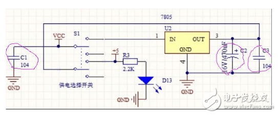 7805穩(wěn)壓電路介紹_7805穩(wěn)壓電路三個電容分別是什么？