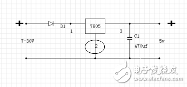 在7805穩(wěn)壓電路中電容該如何選擇？