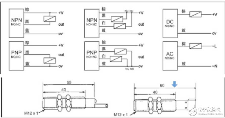 歐姆龍光電開關接線圖