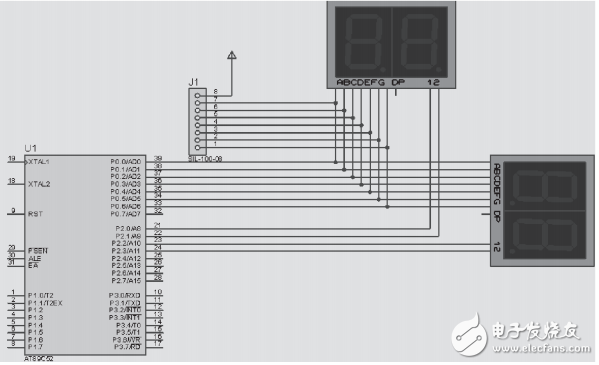 AT89C52單片機(jī)為控制器的多功能交通燈控制系統(tǒng)