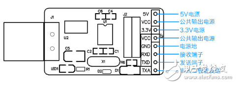 usb轉串口ch340電路圖