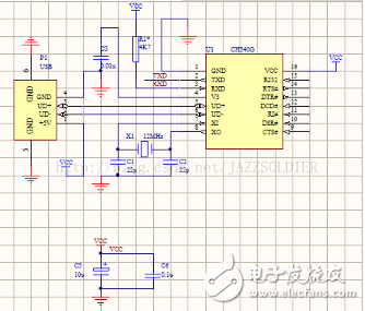 ch340g典型應(yīng)用電路
