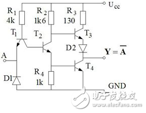二極管與、或門(mén)，三極管非門(mén)電路原理