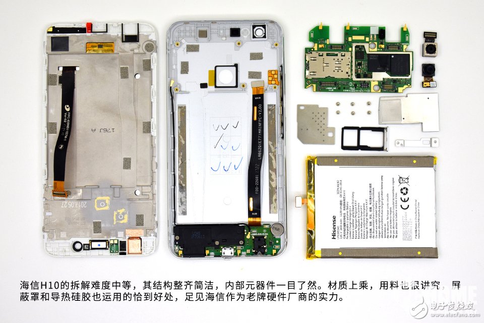 為拆瘋 2000萬大像素美拍 海信H10拆解