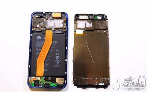 榮耀V9拆機(jī)圖簡(jiǎn)潔而復(fù)雜的手機(jī)